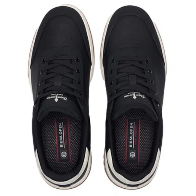 比音勒芬 合成革 抗菌透气轻便舒适复古百搭圆头系带德训 低帮 板鞋 男款