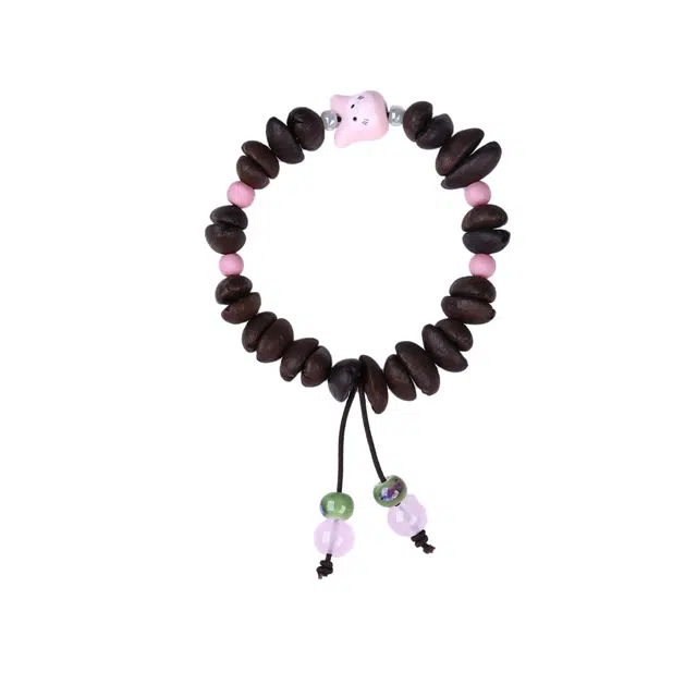 素于 搞怪可爱森林系国潮文玩潮玩创意平安好运招财进宝学有所长福禄吉祥转运念珠#好运 菩提子/菩提籽 手串 男女同款情侣款