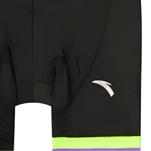 安踏儿童 字母条纹中腰舒适百搭透气薄款骑行短裤 儿童款 热辣紫