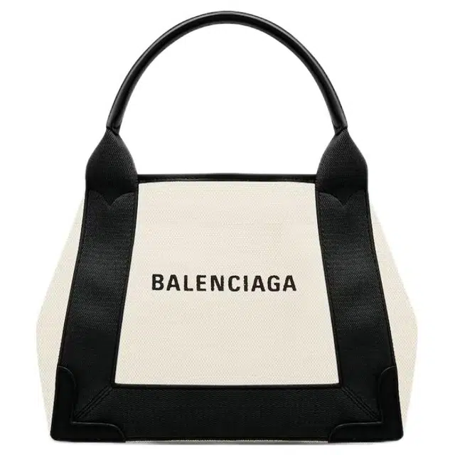 Balenciaga Navy Logo Tote