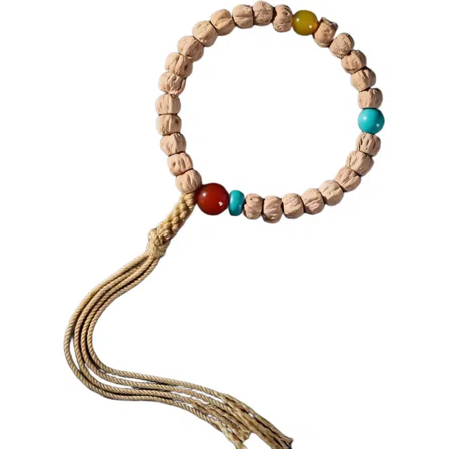 灵晔 【手指留香】新中式国潮文艺复古风别致精致轻奢高级小众百搭随手盘玩文玩手饰招财进宝好运 柏香籽/百香籽 手串 男女同款情侣款