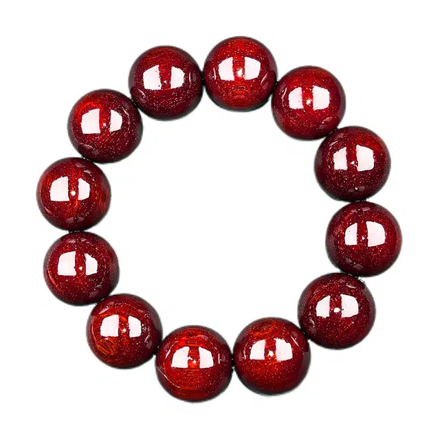 灵晔 【印尼金星】新中式国潮文玩盘玩佛珠念珠转运珠轻奢高级感随身携带小众百搭复古文艺设计招财纳福 紫檀属 手串 男女同款情侣款