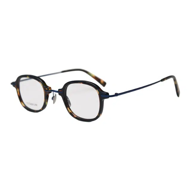 山一丸 小众复古近视眼镜个性平光可配度数 半钛 方形 光学镜架 男女同款情侣款