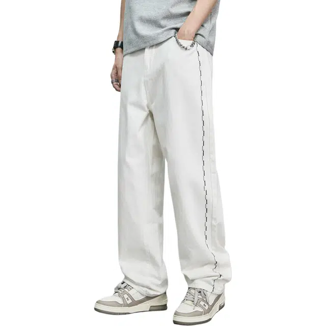 隐狼世家 夏季美式宽松中腰长裤休闲裤 男款