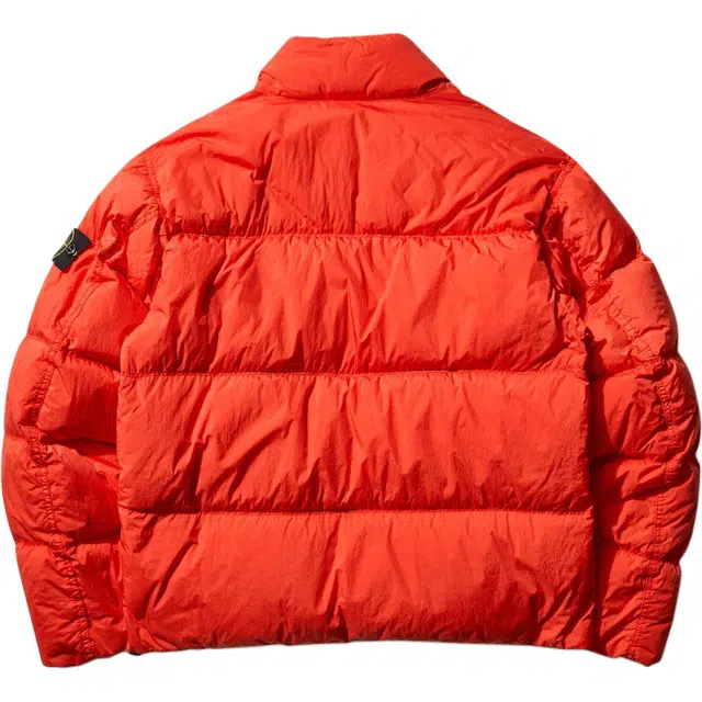 Stone Island Badge Collar Jacket Scarlet