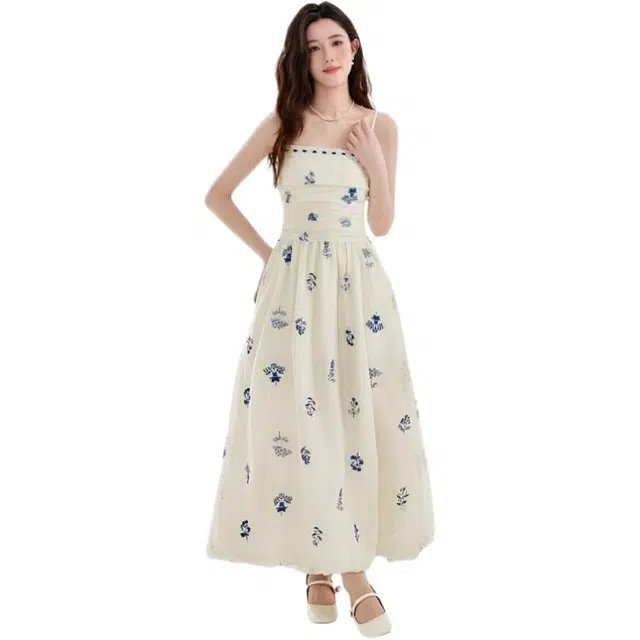 天才小熊 时尚潮流舒适吊带连衣裙 女款