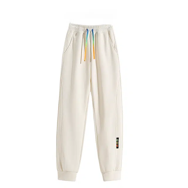 半空山 情侣款多巴胺简约运动裤舒适宽松斜纹束脚裤日常百搭休闲裤 男女同款