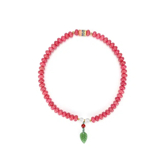 天纵 一叶暴富 新中式国风文玩算盘珠 纳福平安念珠盘玩手持 国潮小众设计五条经转运珠 通勤潮流百搭 菩提子/菩提籽 手串 女款