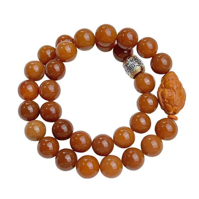 聆听花开 事业有成平安健康节节高升新中式诸事顺遂金榜题名文玩祥云佛珠事业顺利好运高级感复古民族风 菩提根 手串 男款