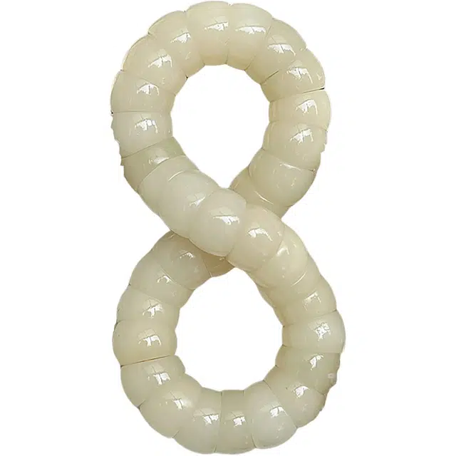 灵晔 【多巴胺猪大肠】精致可爱绕指柔随心卷文玩盘玩佛珠念珠转运珠轻奢高级感小众百搭招财纳福平安喜乐 菩提根 手串 男女同款情侣款