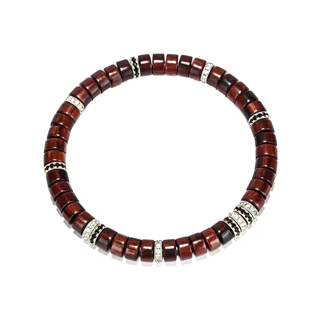 玉临门 新中式精致气质感民族风大众设计 紫檀 木作手串 男女同款情侣款 紫檀