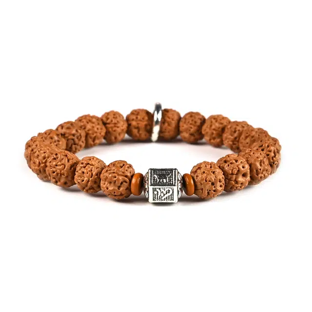 絮物 新中式 【六字箴言】小众百搭设计感国潮念珠文玩盘玩心想事成佛光庇佑#好运 金刚菩提 手串 男女同款情侣款