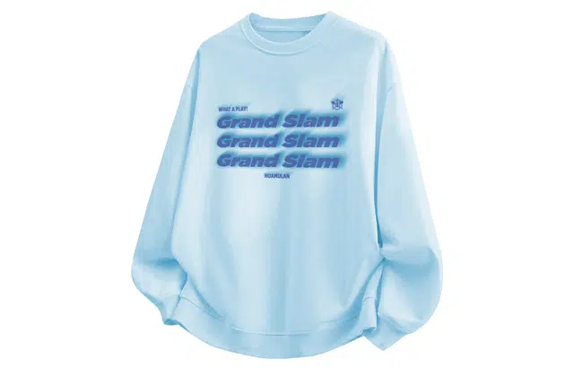 王者荣耀 美式复古喷漆字母长袖落肩款宽松舒适高街痞帅少年感休闲百搭时尚圆领卫衣 花木兰款 男女同款