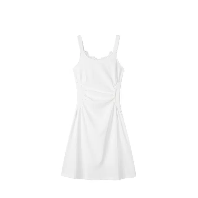 如续 法式小众设计感收腰背心短裙吊带连衣裙 女款
