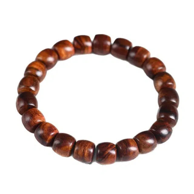 舞依翡 桶珠海黄紫油梨佛珠百搭珠串 花梨木 手串 男女同款情侣款