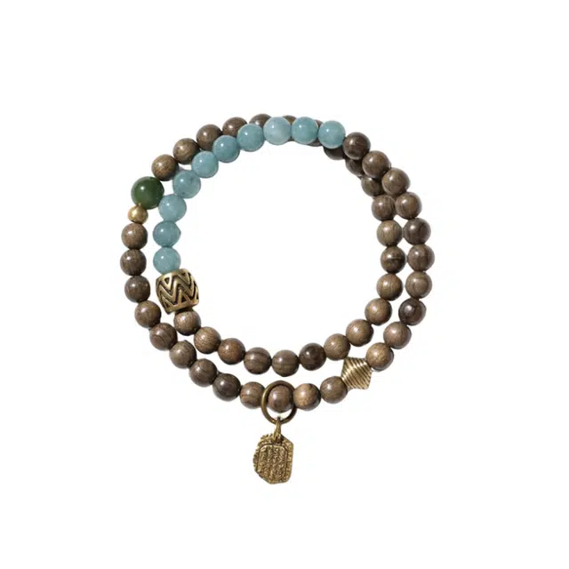 宣华意 高级感小众精致古典优雅时尚百搭文艺个性 阴沉木 手串 女款