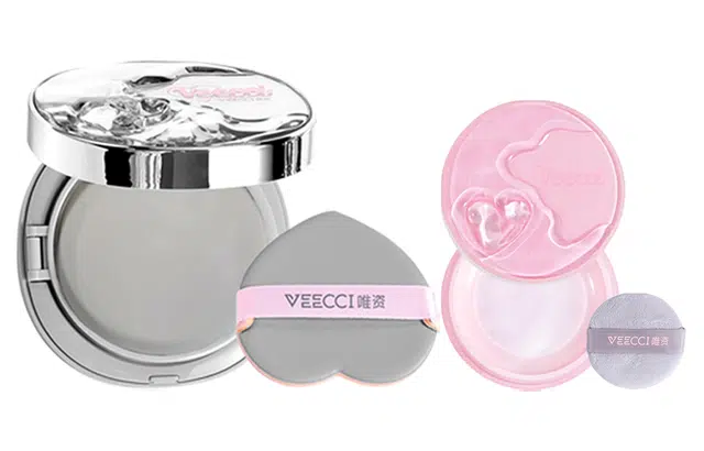 唯资 轻雾随行精华锁妆网纱粉底气垫霜清透 透雾柔焦自然持久定妆散粉蜜粉 自然持妆 哑光