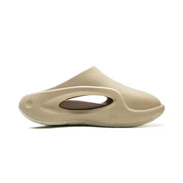 中国李宁 潮流舒适 防滑静音一字拖鞋 男女同款 浅褐色