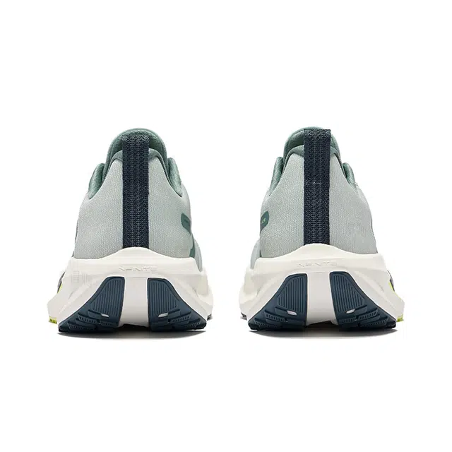 鸿星尔克 型跑 舒适 百搭减震回弹 低帮 城市通勤跑步鞋 男款 浅灰绿鼠尾草叶