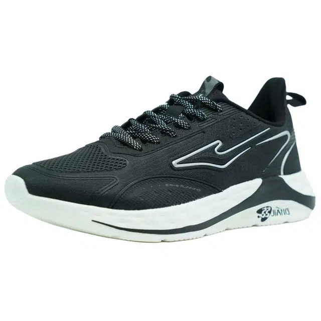 鸿星尔克 运动舒适 百搭减震耐磨轻便 低帮 休闲跑步鞋 男款 黑色