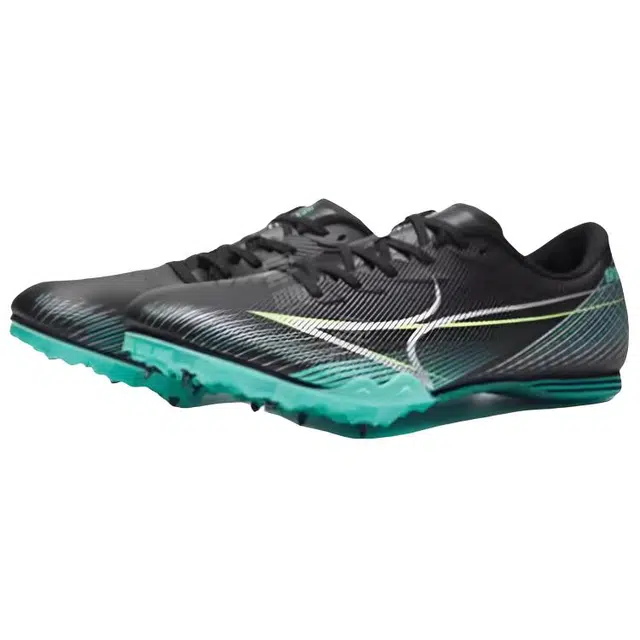 海尔斯 短钉 舒适百搭防滑耐磨透气 低帮 训练跑步鞋 男女同款 黑蓝