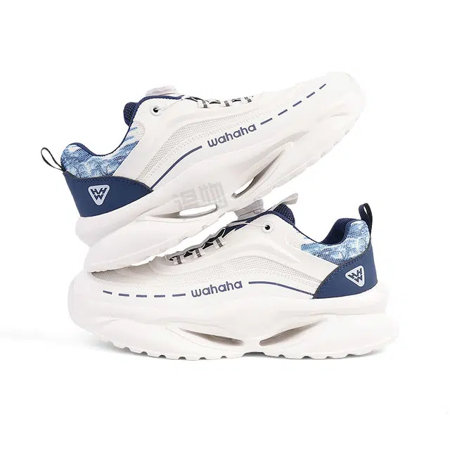 娃哈哈 织物 简约拼色 复古百搭  时尚潮流 减震耐磨透气包裹性 低帮 生活休闲鞋 男款