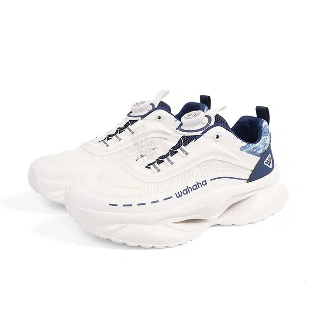 娃哈哈 织物 简约拼色 复古百搭  时尚潮流 减震耐磨透气包裹性 低帮 生活休闲鞋 男款