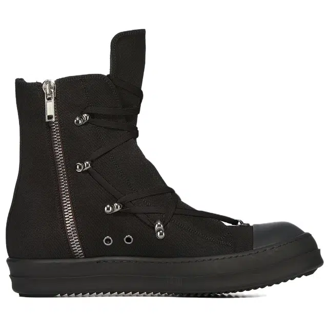 Rick Owens DRKSHDW Hexa High Top Canvas Sneakers Black