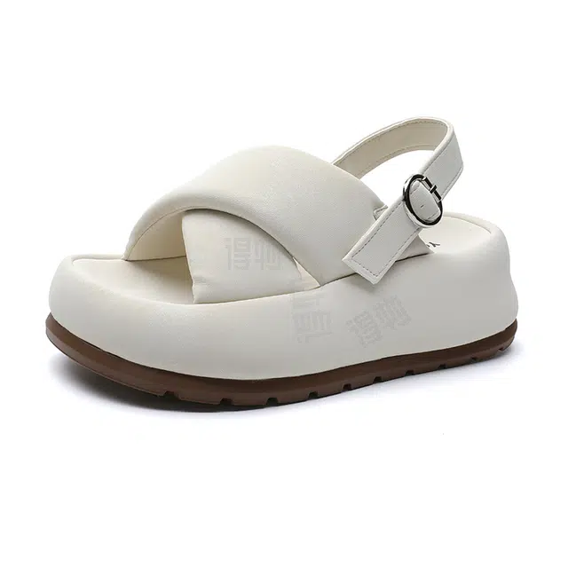 阿比让 休闲百搭日常轻便 一字带凉鞋 女