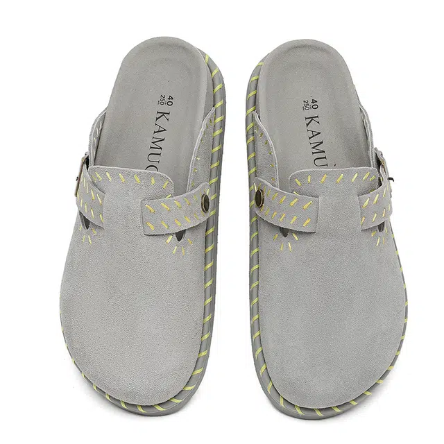 年走索 经典高级感潮流 橡胶底 防滑包头拖鞋 男女同款