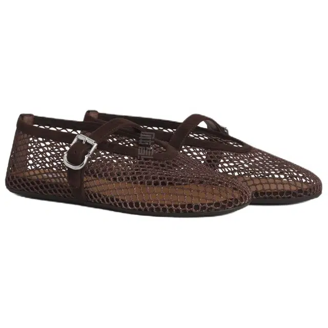 Alaia Mary Jane Ballet Flat Brown