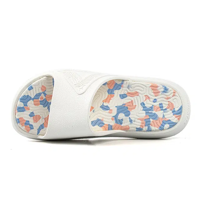 匹克 态极国创拖鞋 舒适简约潮流百搭 防滑按摩减震一字拖鞋 男女同款 白粉蓝