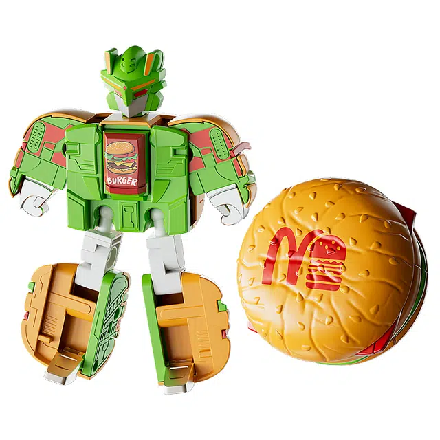 蓓臣 变形机器人 汉堡薯条 玩具