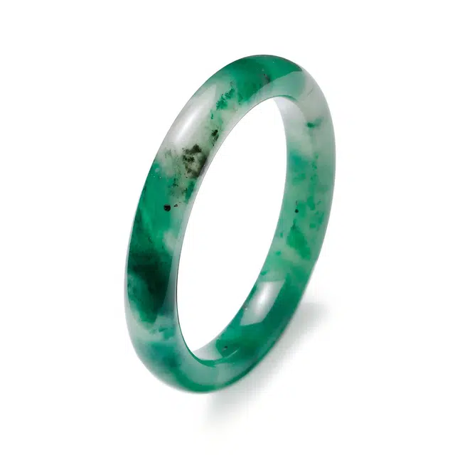 匠锁心玉 青山黛新中式宫廷风古典温润轻奢吉祥如意平安顺遂时尚百搭清冷典雅高级感气质温婉#好运天然 非洲翠 手镯 男女同款情侣款