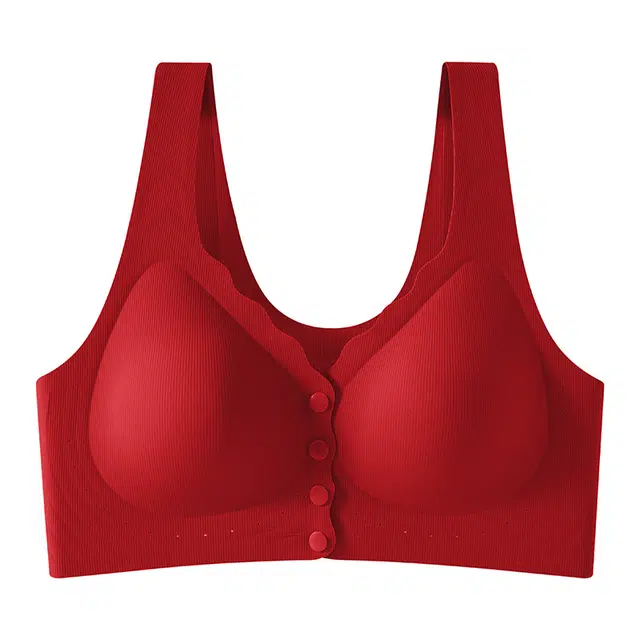 草本初色 薄款前扣式高弹无钢圈聚拢承托舒适文胸 女款