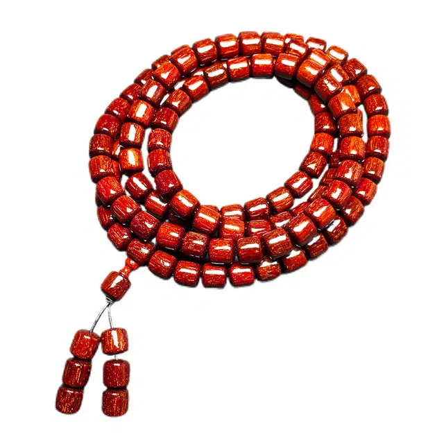 灵晔 【印尼金星】新中式文玩盘玩佛珠念珠转运珠轻奢高级感随身携带小众百搭复古文艺设计招财纳福好运 紫檀属 手串 男女同款情侣款