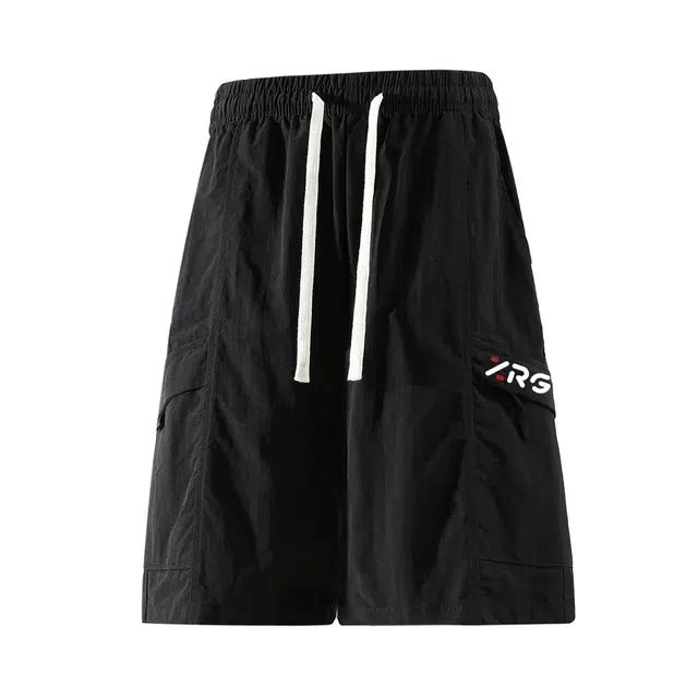 梓润格 老钱风时尚简约设计感潮流直筒宽松日常通勤款校园风高级感无性别主义五分裤辣妹百搭外穿小个子梨形身材穿搭休闲短裤 男女同款