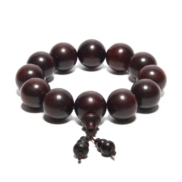 钵提 老料 福禄木 新中式文玩小众设计国潮风 木作 手串 男女同款情侣款 紫檀 礼盒装