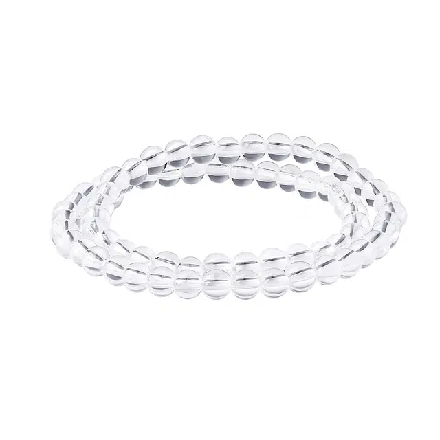 老庙 净化负能量 收藏级两圈白晶 时尚经典简约设计精致温柔气质百搭#好运上岸天然 白水晶 手串 男女同款情侣款