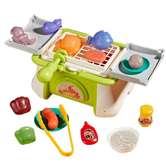 蓓臣 仿真变色烧烤 厨房过家家 早教益智玩具