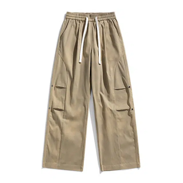 稻草人 登山裤子男春秋款直筒阔腿潮流美式工装长裤速干裤休闲裤 男女同款