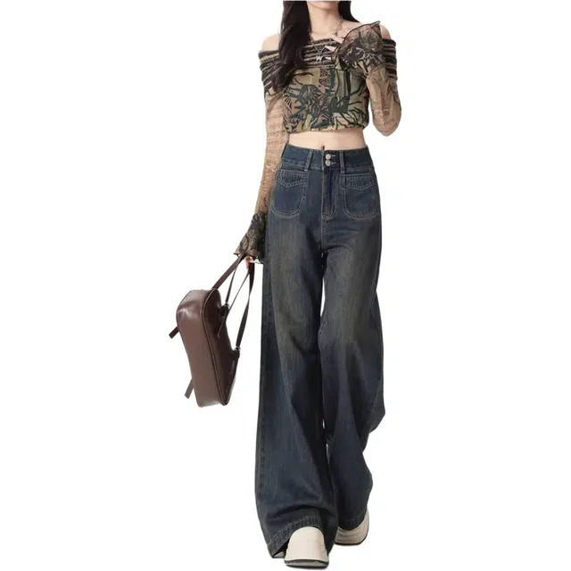 小卷要加油 通勤简约舒适时尚牛仔裤 女款