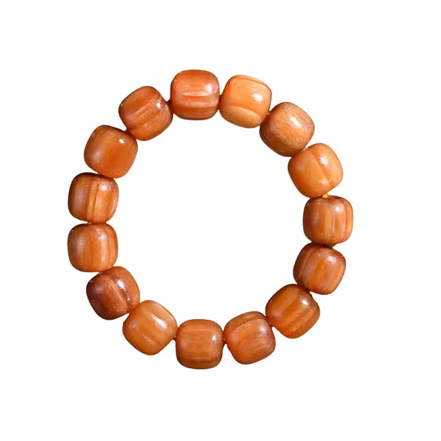 舞依翡 透光老型珠东北木长白山全满油松明子文玩 血龙木 手串 男女同款情侣款