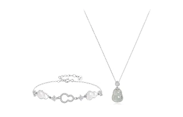 尚银福 福禄双全系列 森系小清新时尚优雅气质轻奢高级感 国潮新中式复古小众创意设计灵动闪耀葫芦百搭手饰 合金 手链 女款