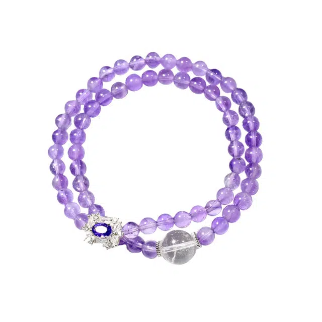 全年红 薰衣草多圈配饰 紫水晶 手串 女款