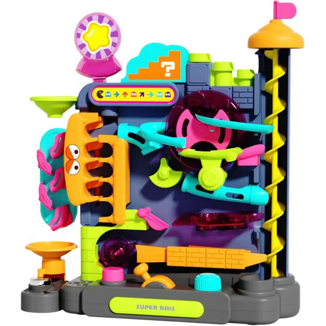 蓓臣 滚珠轨道闯关游戏机 早教益智玩具