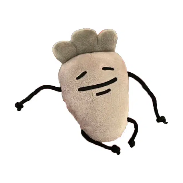 祎步康 活着也好打工人抽象包包挂饰萝卜玩偶公仔怪 毛绒 挂件 男女同款情侣款