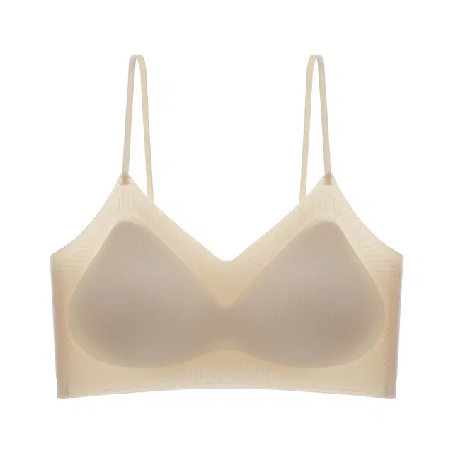 北极绒 轻薄透气果冻软支撑无钢圈塑形提拉上托聚拢收副乳防下垂文胸 女款