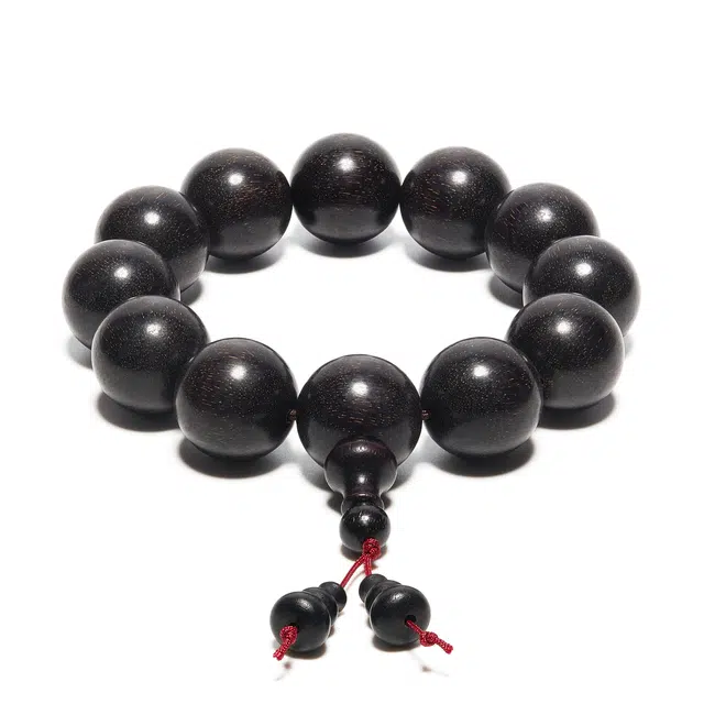 钵提 老料高密 复古新中式优雅大气 紫檀 木作手串 男女同款情侣款 紫檀 礼盒装