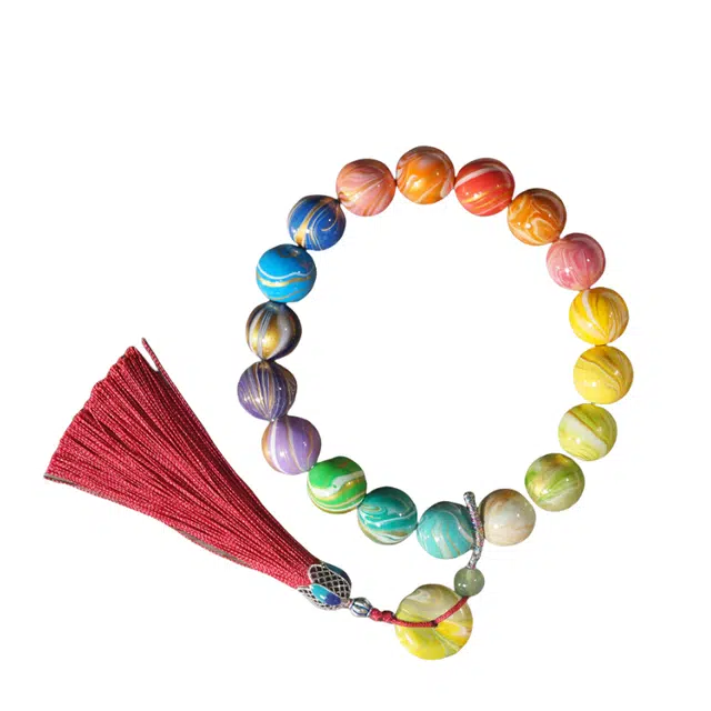 舞依翡 马卡龙渐变佛珠 大漆 手串 男女同款情侣款